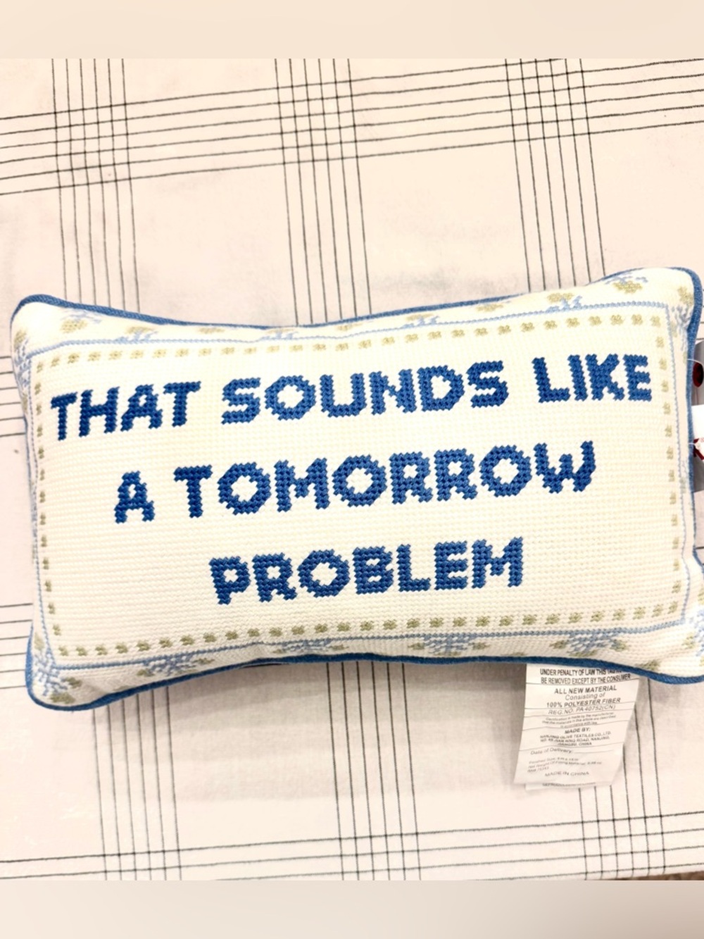 NWT cupcakes, and Cashmere pillow “ that sounds like a tomorrow problem”